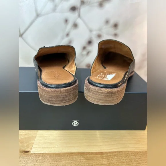 Madewell black leather loafer mule size 8 - Picture 5 of 11